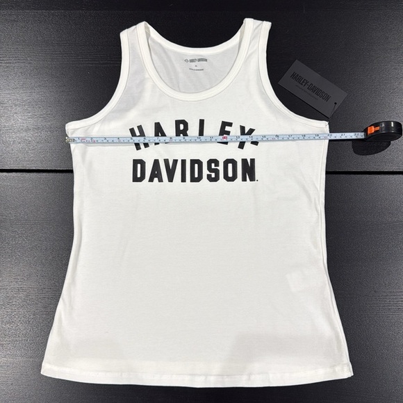 Harley-Davidson Women's Ultra Classic Racer Font White Tank Top - 2XL - Picture 7 of 7
